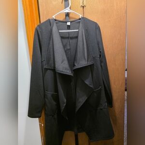 Black Waterfall Coat